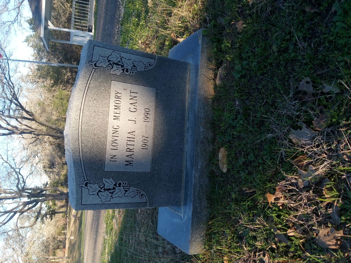 Martha J. Gant's grave. Photo 1
