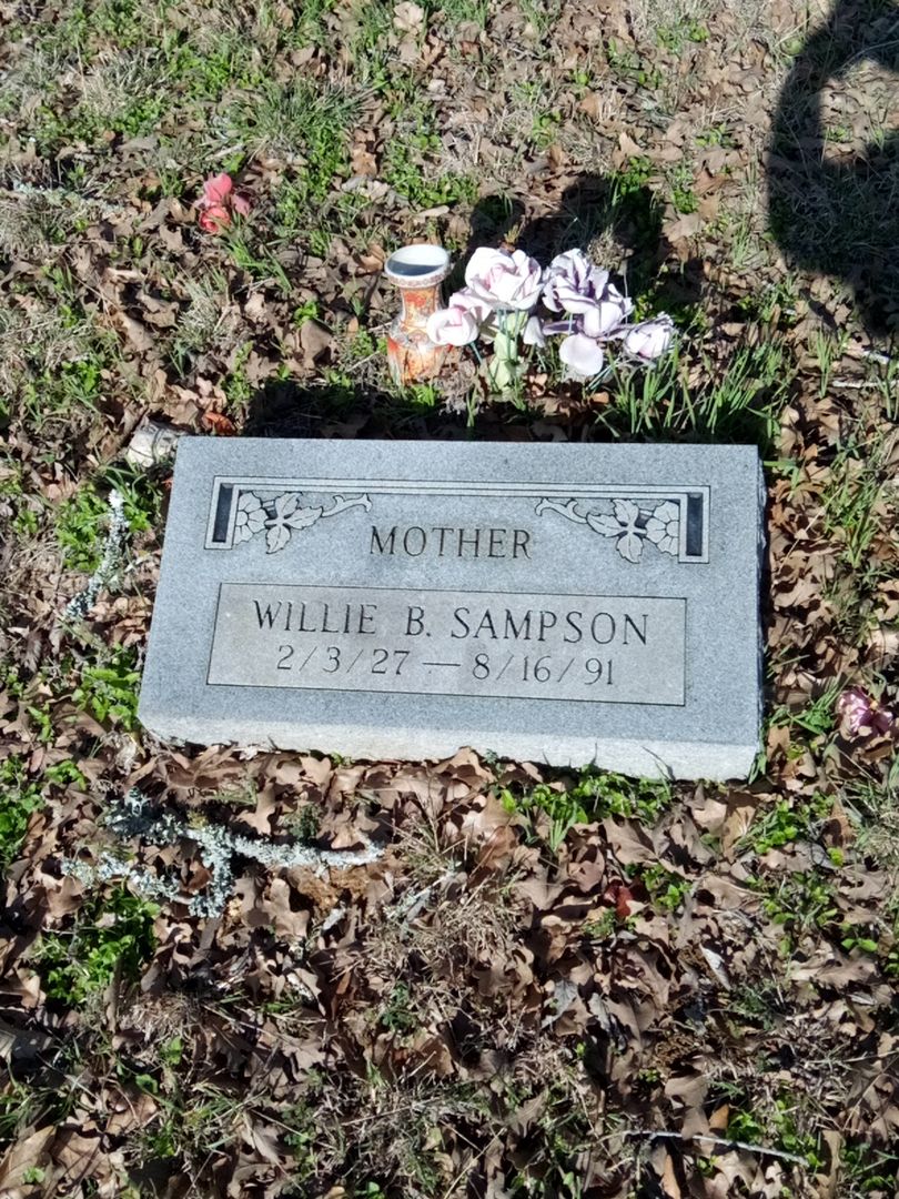 Willie B. Sampson's grave. Photo 1